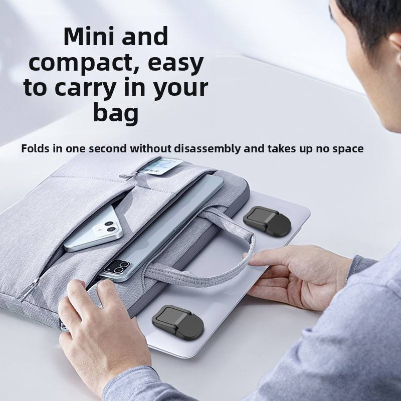 zinc alloy mini foldable laptop stand (2 pcs) zinc alloy mini foldable laptop stand (2 pcs)