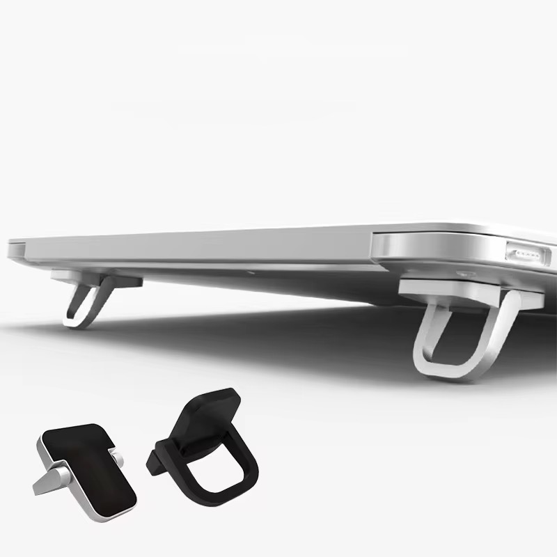 zinc alloy mini foldable laptop stand (2 pcs) zinc alloy mini foldable laptop stand (2 pcs)